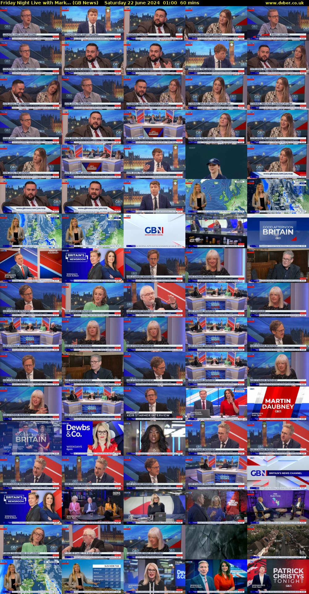 Friday Night Live with Mark... (GB News) Saturday 22 June 2024 01:00 - 02:00