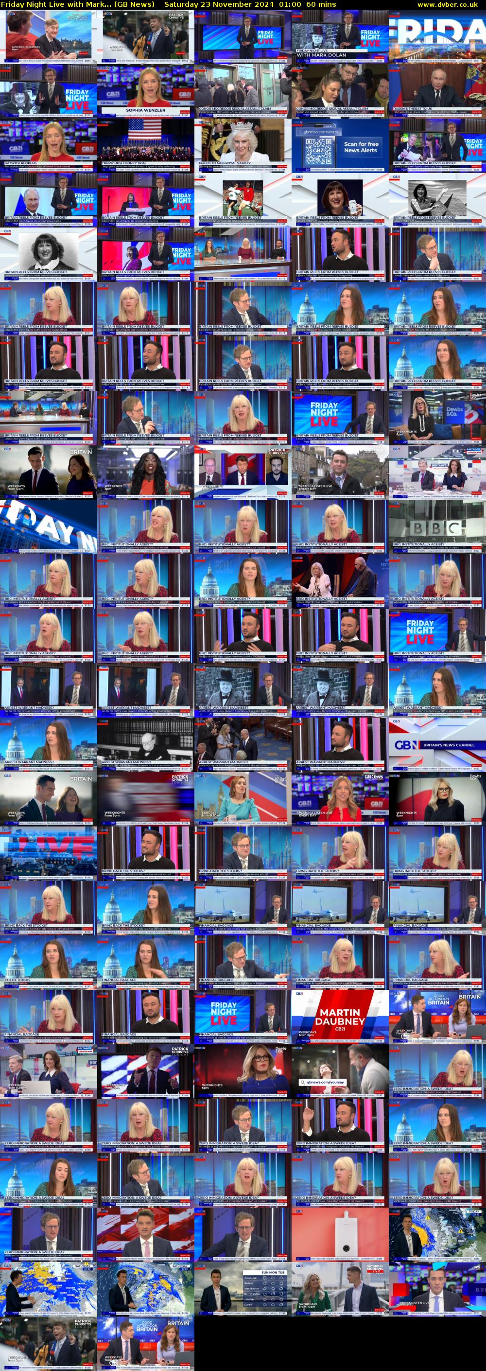 Friday Night Live with Mark... (GB News) Saturday 23 November 2024 01:00 - 02:00