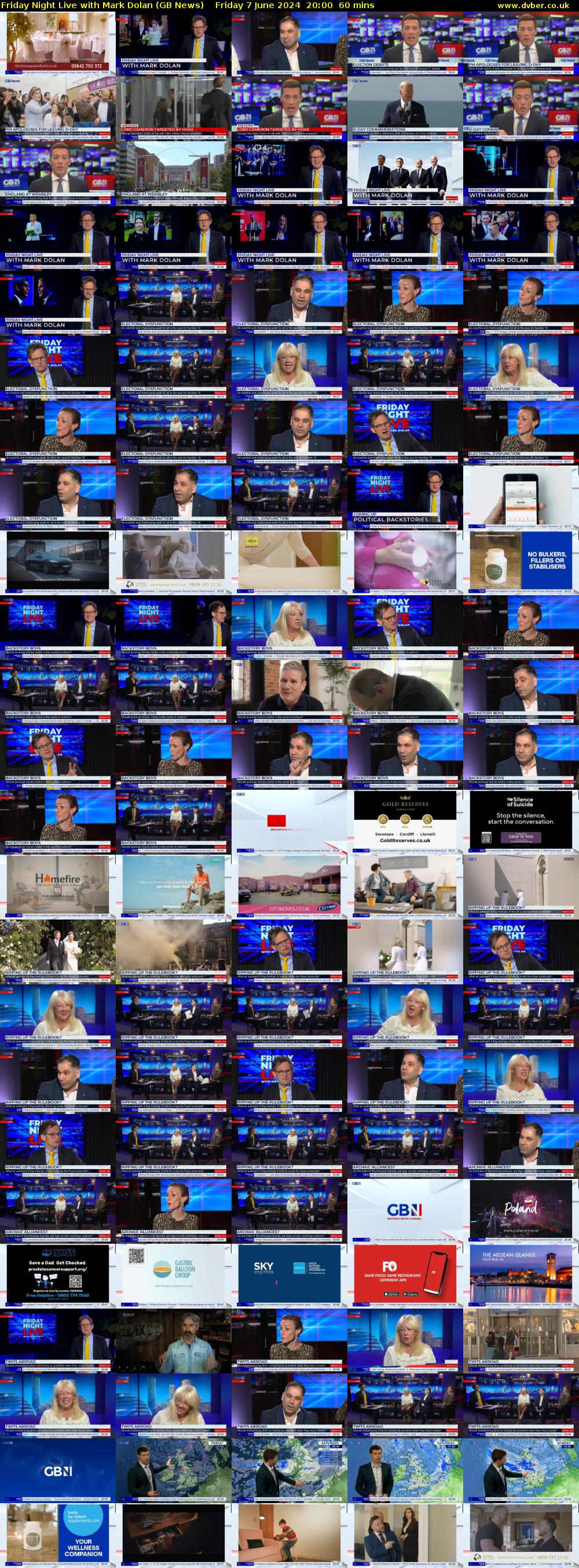 Friday Night Live with Mark Dolan (GB News) Friday 7 June 2024 20:00 - 21:00