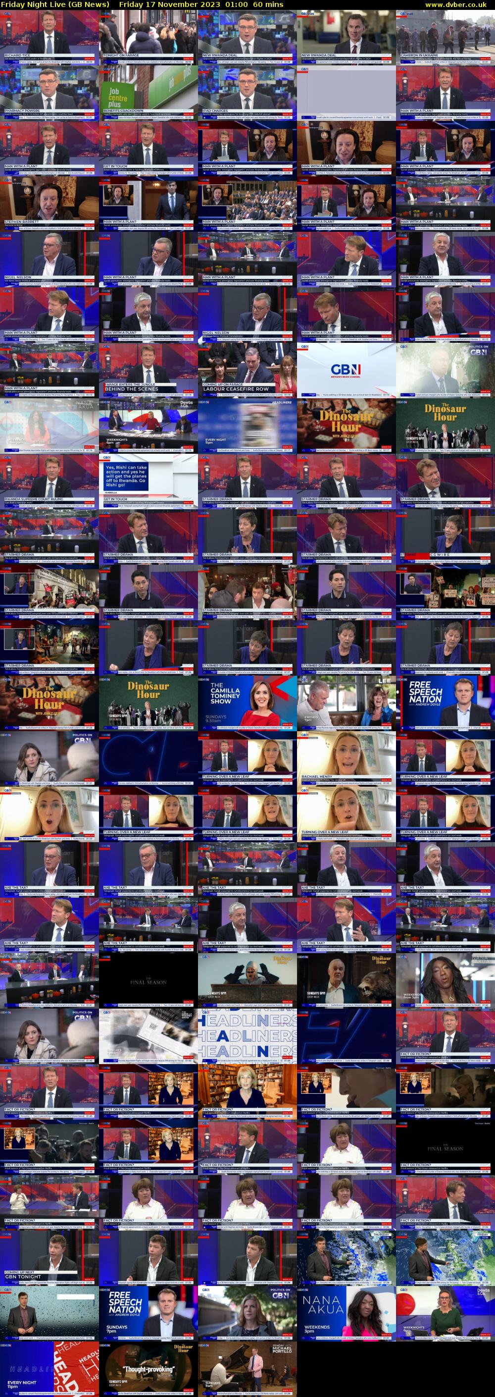Friday Night Live (GB News) Friday 17 November 2023 01:00 - 02:00