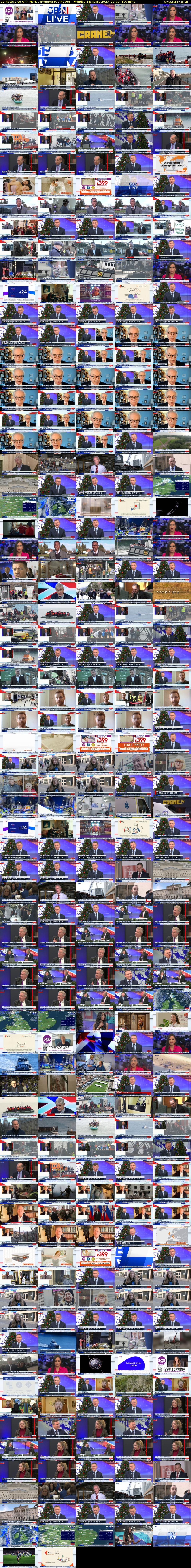 GB News Live with Mark Longhurst (GB News) Monday 2 January 2023 12:00 - 15:00