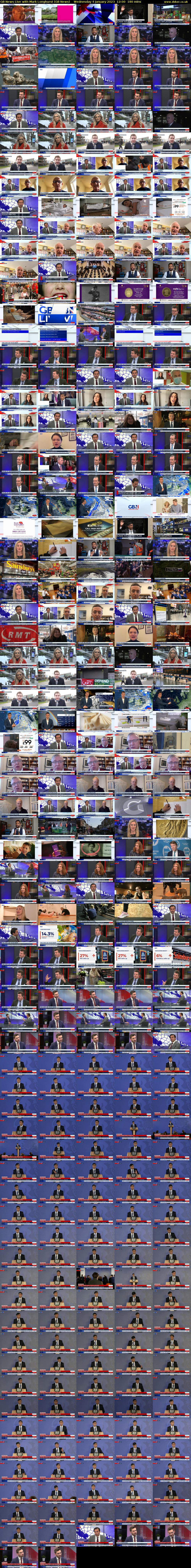 GB News Live with Mark Longhurst (GB News) Wednesday 4 January 2023 12:00 - 15:00