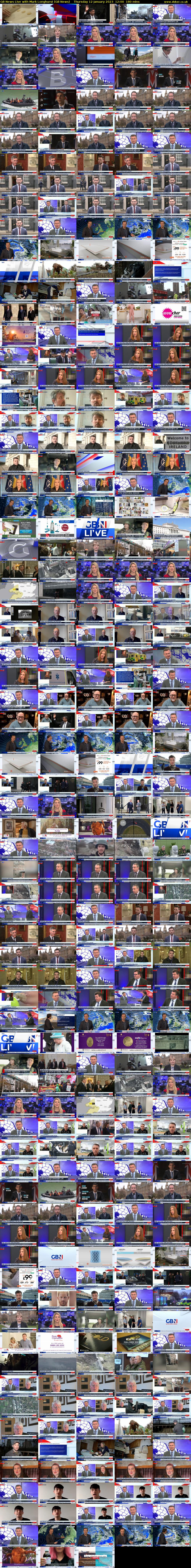 GB News Live with Mark Longhurst (GB News) Thursday 12 January 2023 12:00 - 15:00