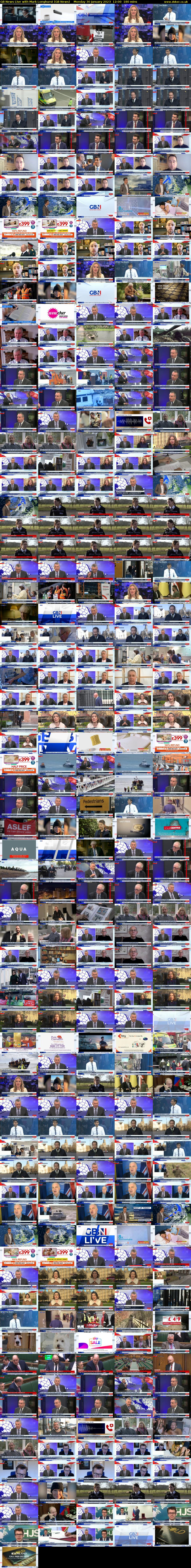 GB News Live with Mark Longhurst (GB News) Monday 30 January 2023 12:00 - 15:00