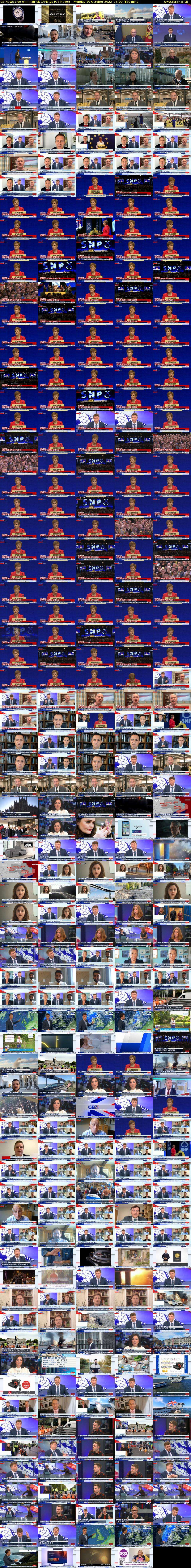 GB News Live with Patrick Christys (GB News) Monday 10 October 2022 15:00 - 18:00