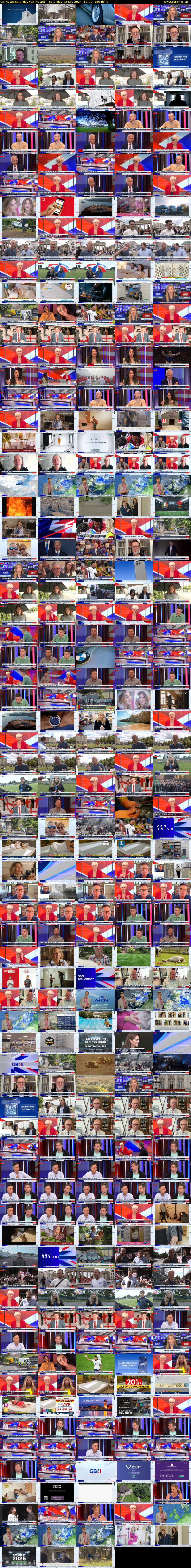 GB News Saturday (GB News) Saturday 13 July 2024 12:00 - 15:00
