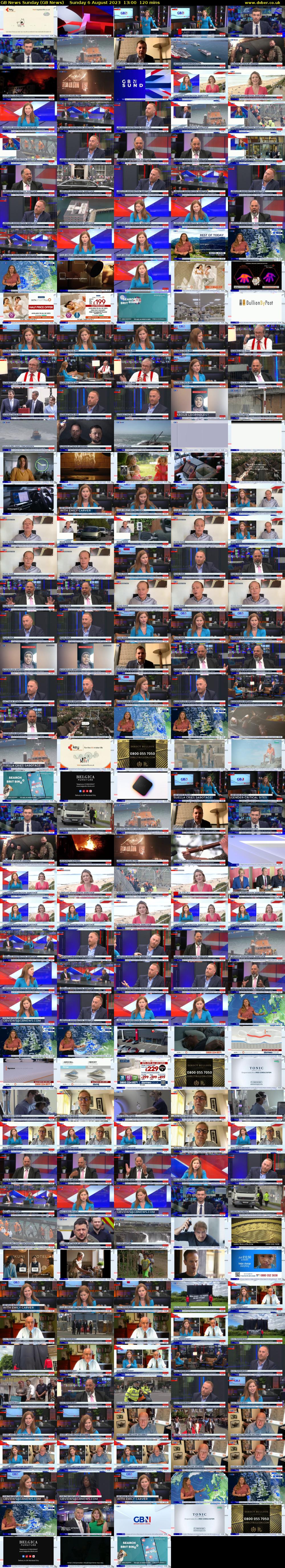 GB News Sunday (GB News) Sunday 6 August 2023 13:00 - 15:00