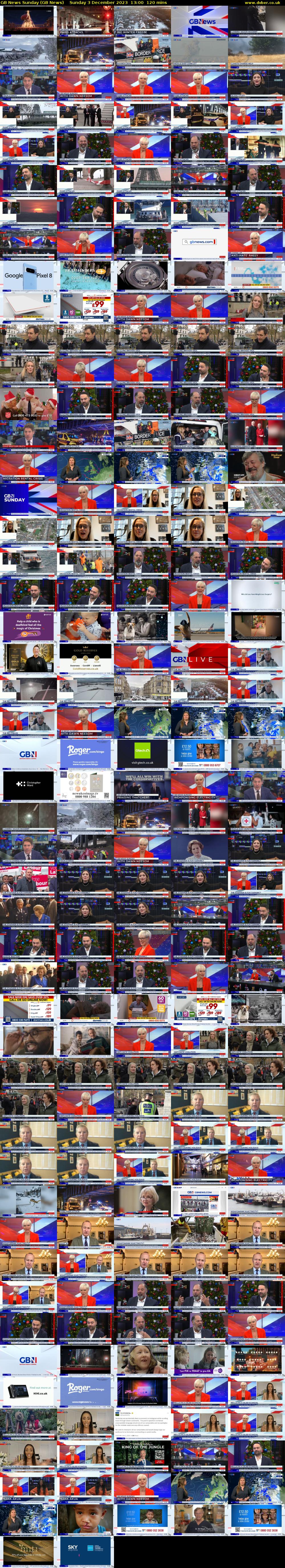 GB News Sunday (GB News) Sunday 3 December 2023 13:00 - 15:00
