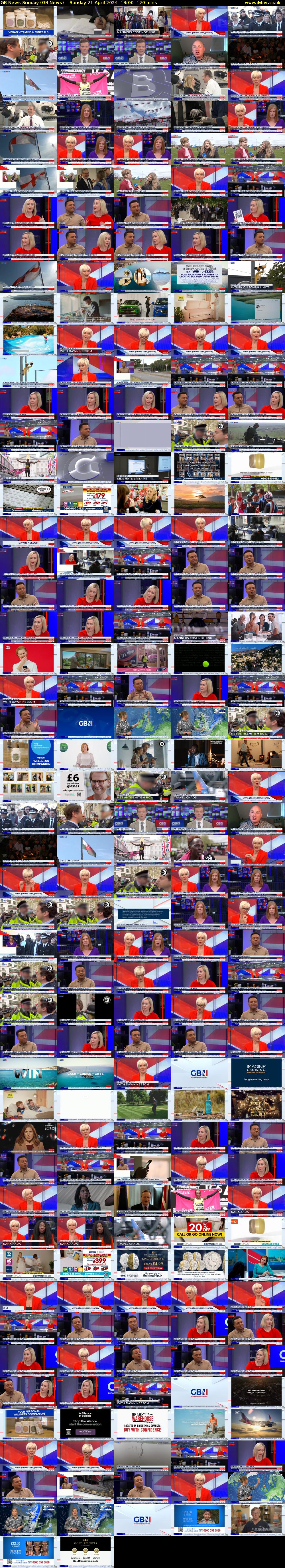 GB News Sunday (GB News) Sunday 21 April 2024 13:00 - 15:00