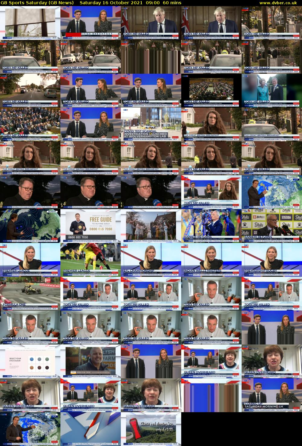 GB Sports Saturday (GB News) Saturday 16 October 2021 09:00 - 10:00