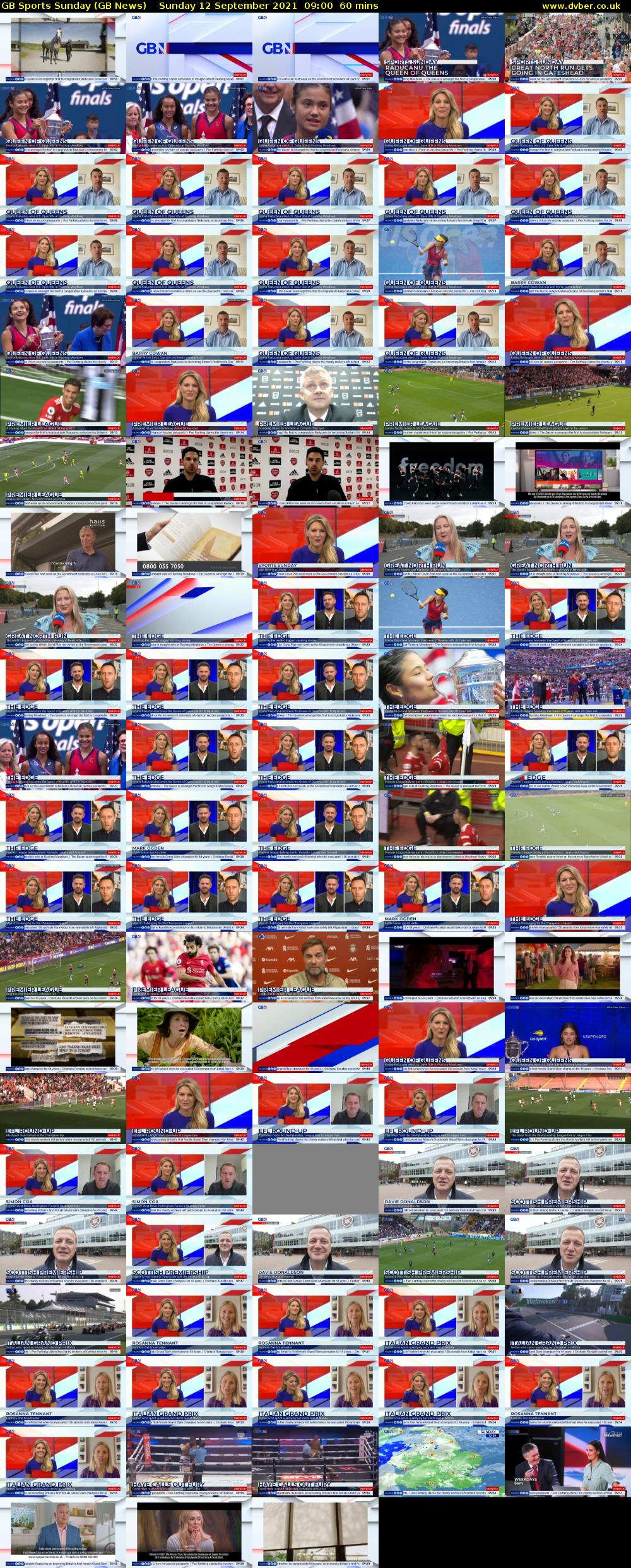 GB Sports Sunday (GB News) Sunday 12 September 2021 09:00 - 10:00