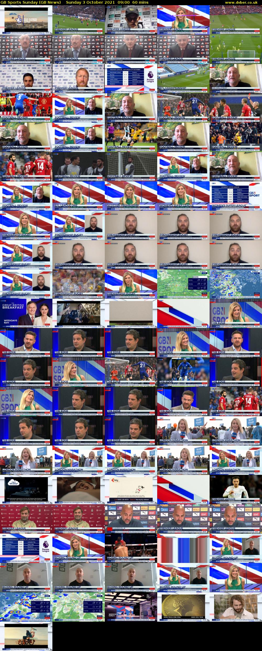 GB Sports Sunday (GB News) Sunday 3 October 2021 09:00 - 10:00