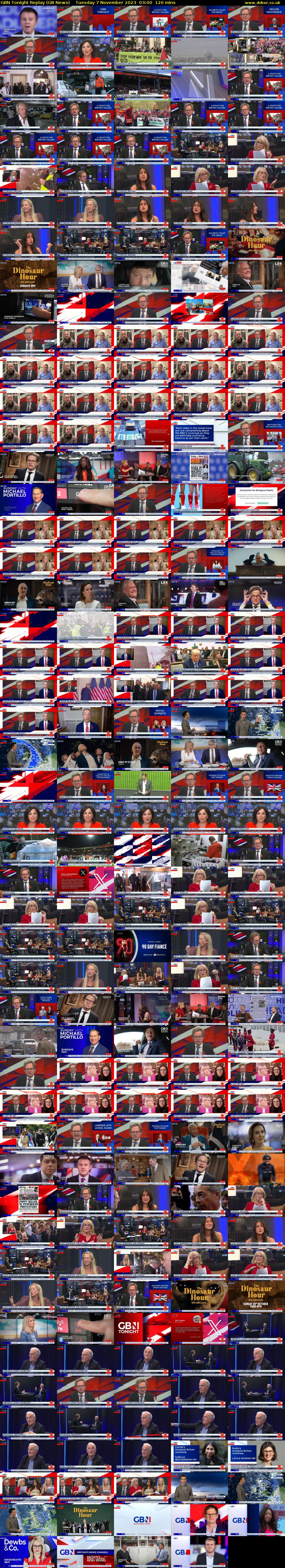 GBN Tonight Replay (GB News) Tuesday 7 November 2023 03:00 - 05:00