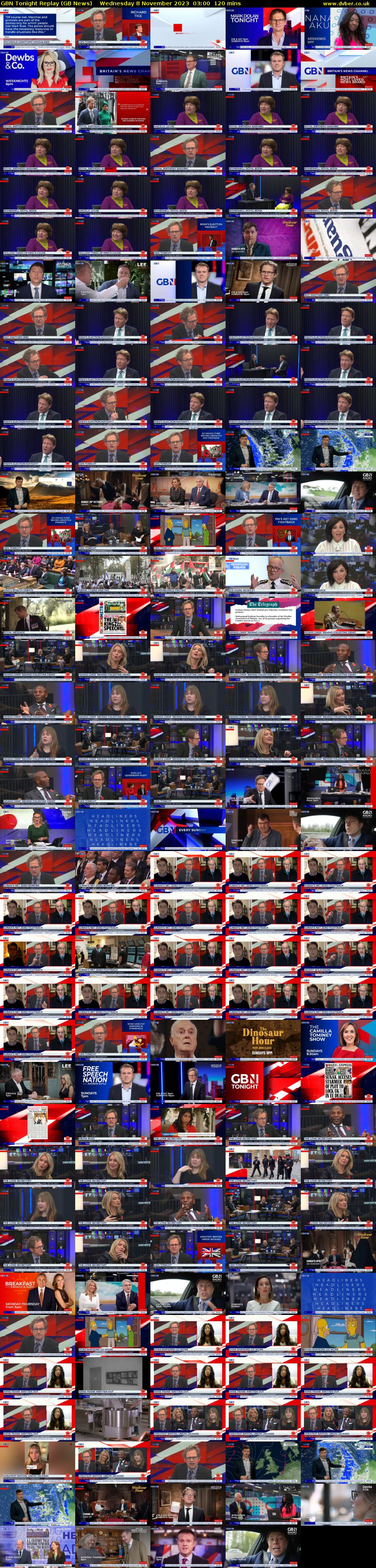 GBN Tonight Replay (GB News) Wednesday 8 November 2023 03:00 - 05:00