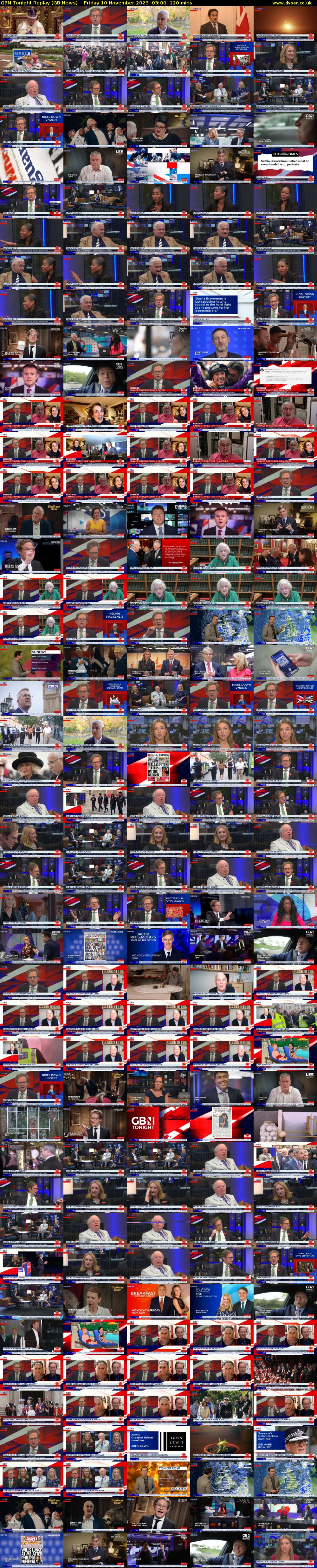 GBN Tonight Replay (GB News) Friday 10 November 2023 03:00 - 05:00