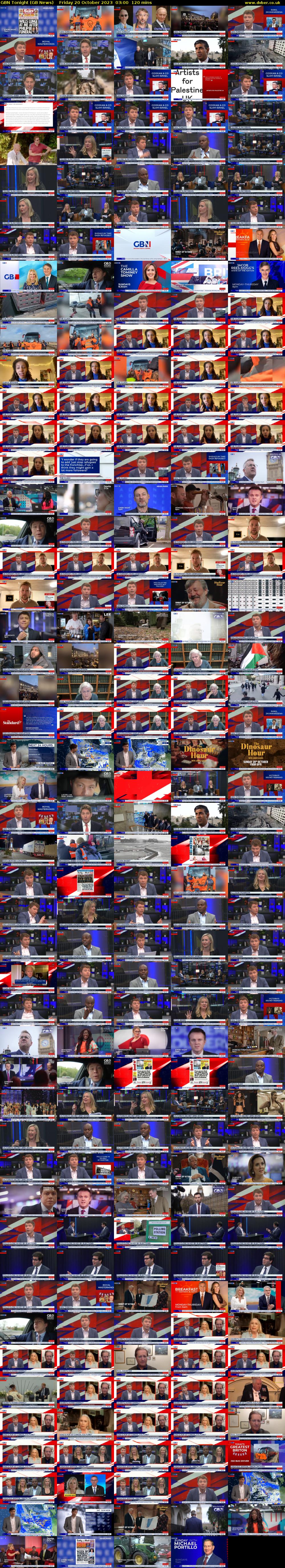 GBN Tonight (GB News) Friday 20 October 2023 03:00 - 05:00