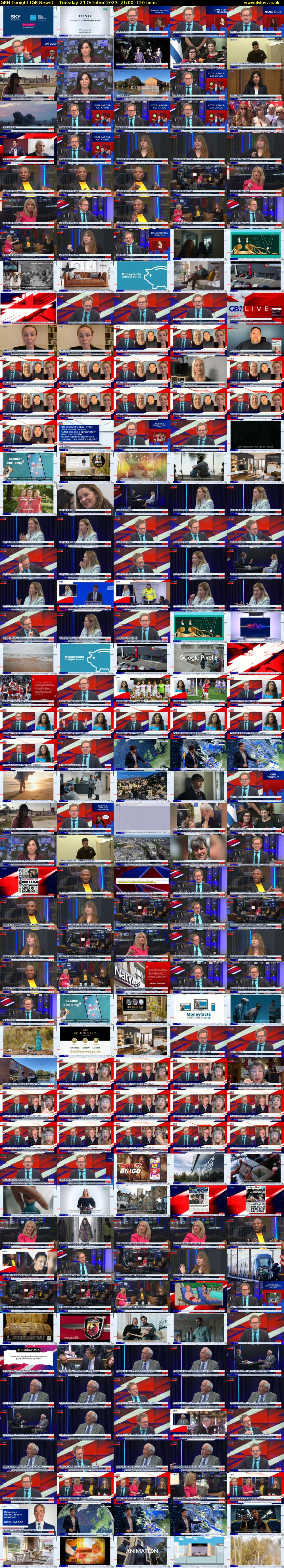 GBN Tonight (GB News) Tuesday 24 October 2023 21:00 - 23:00