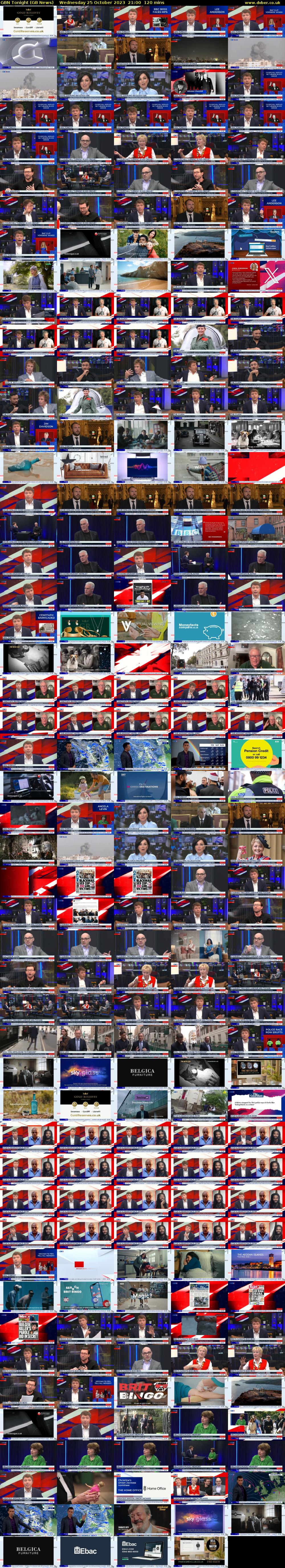 GBN Tonight (GB News) Wednesday 25 October 2023 21:00 - 23:00