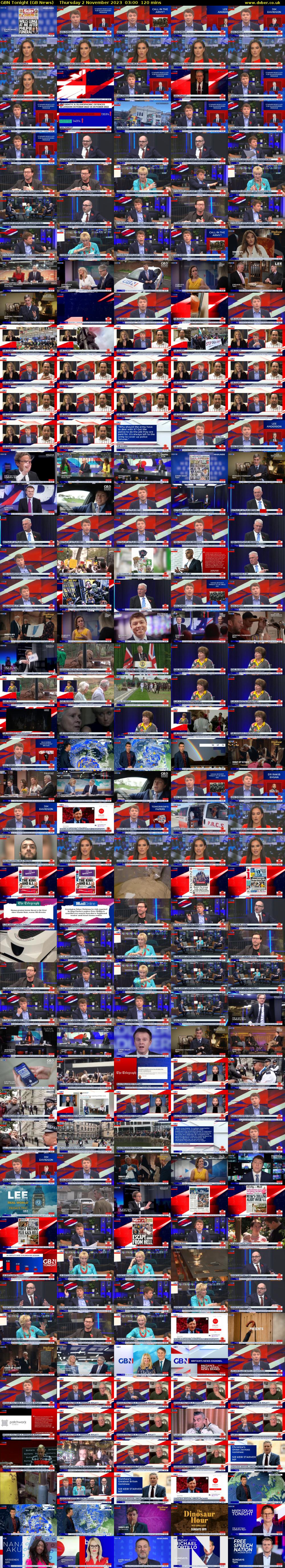 GBN Tonight (GB News) Thursday 2 November 2023 03:00 - 05:00