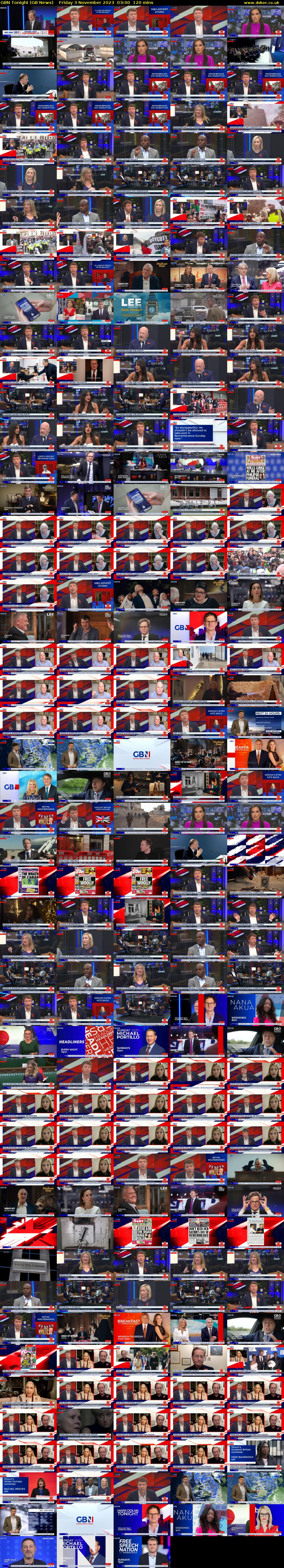 GBN Tonight (GB News) Friday 3 November 2023 03:00 - 05:00