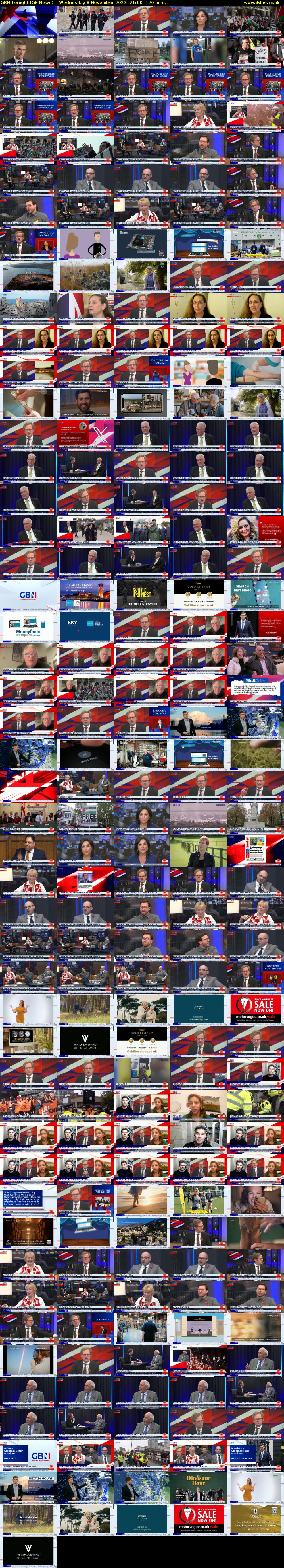 GBN Tonight (GB News) Wednesday 8 November 2023 21:00 - 23:00