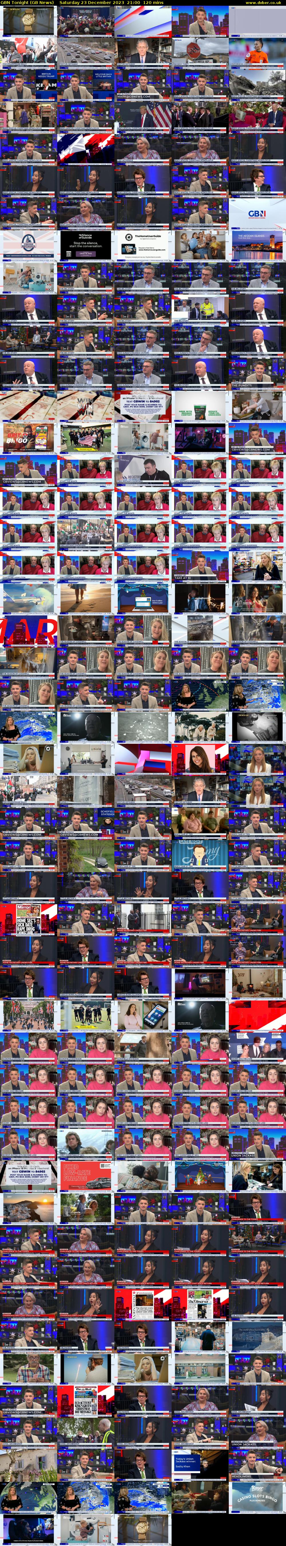 GBN Tonight (GB News) Saturday 23 December 2023 21:00 - 23:00