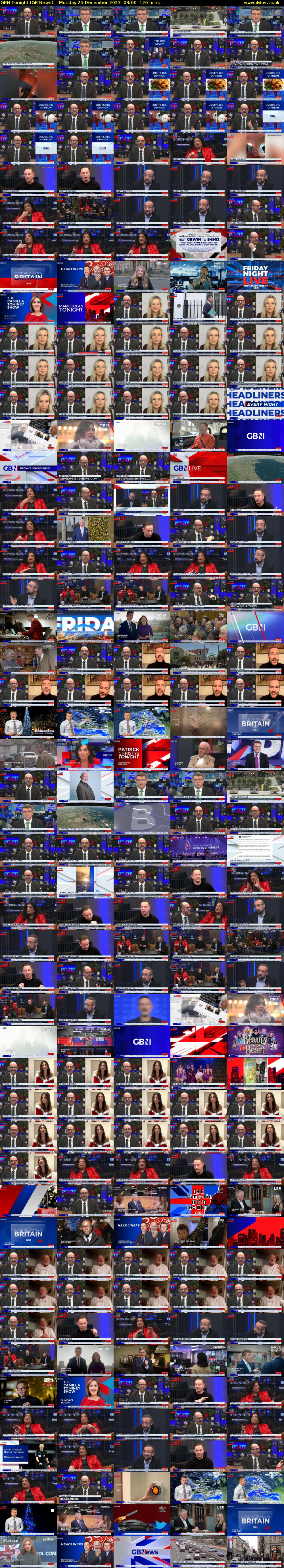 GBN Tonight (GB News) Monday 25 December 2023 03:00 - 05:00