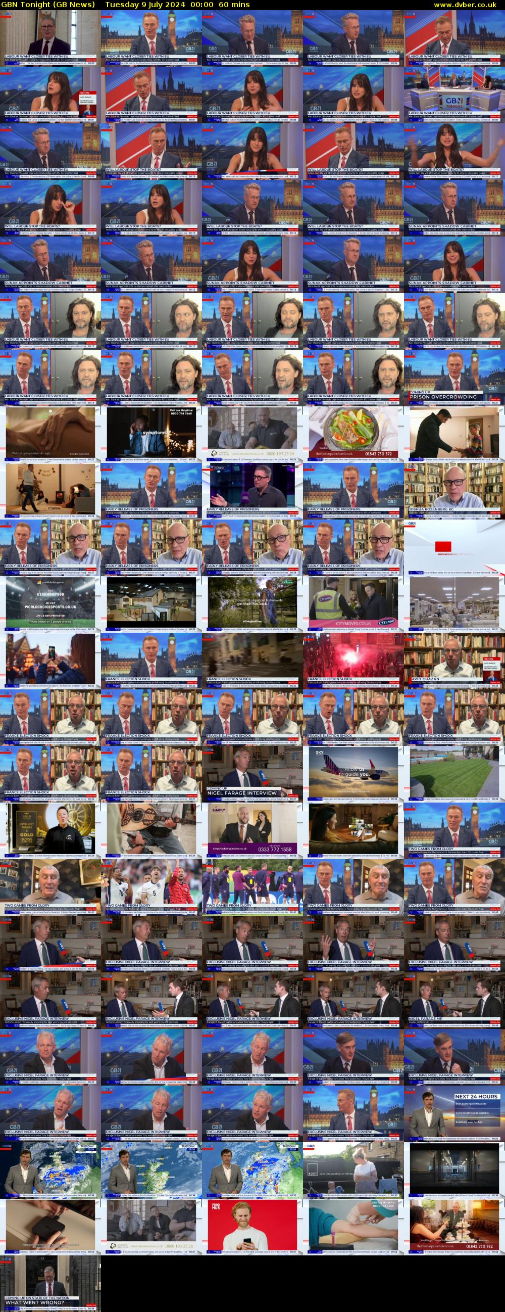 GBN Tonight (GB News) Tuesday 9 July 2024 00:00 - 01:00
