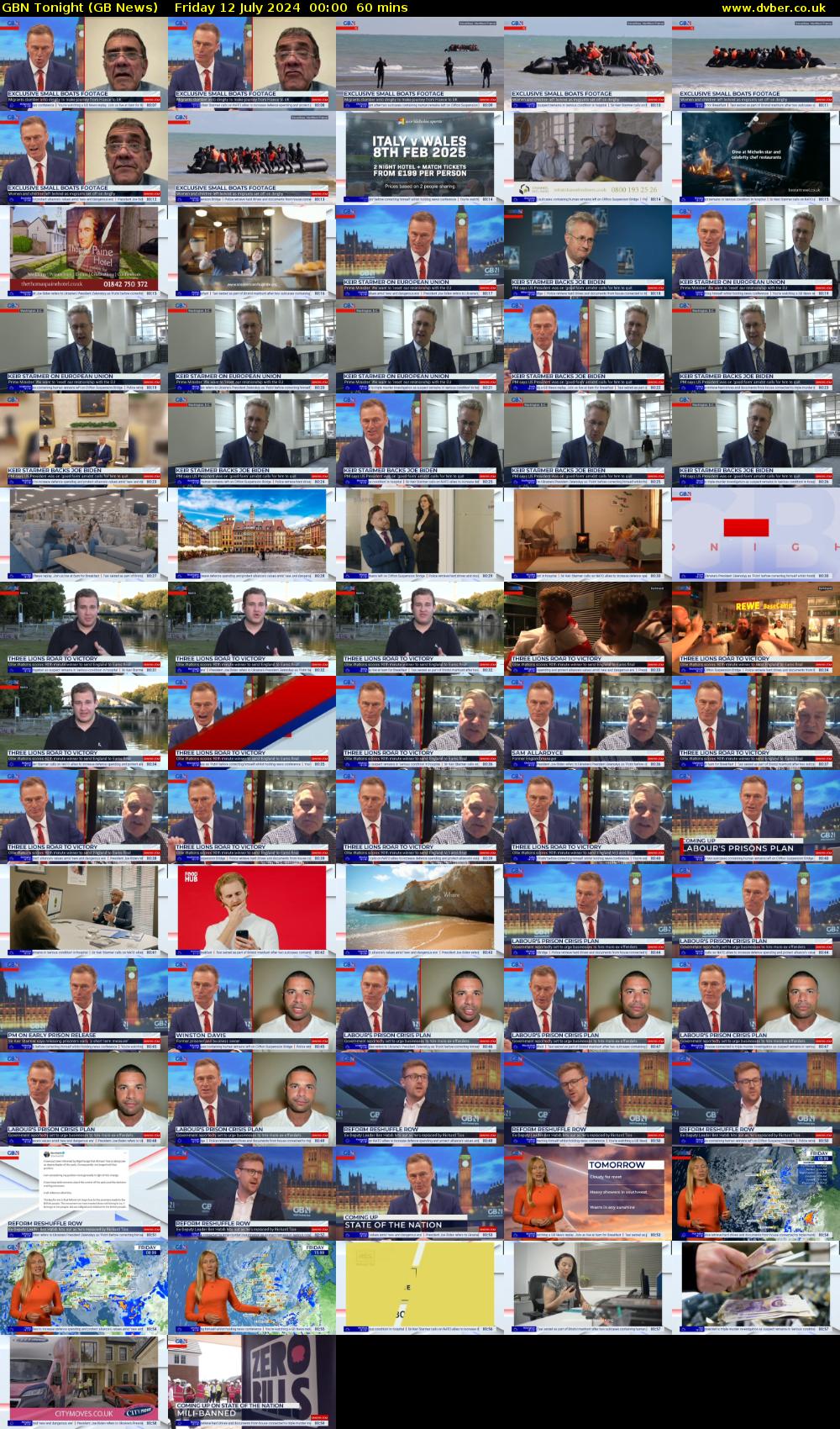 GBN Tonight (GB News) Friday 12 July 2024 00:00 - 01:00