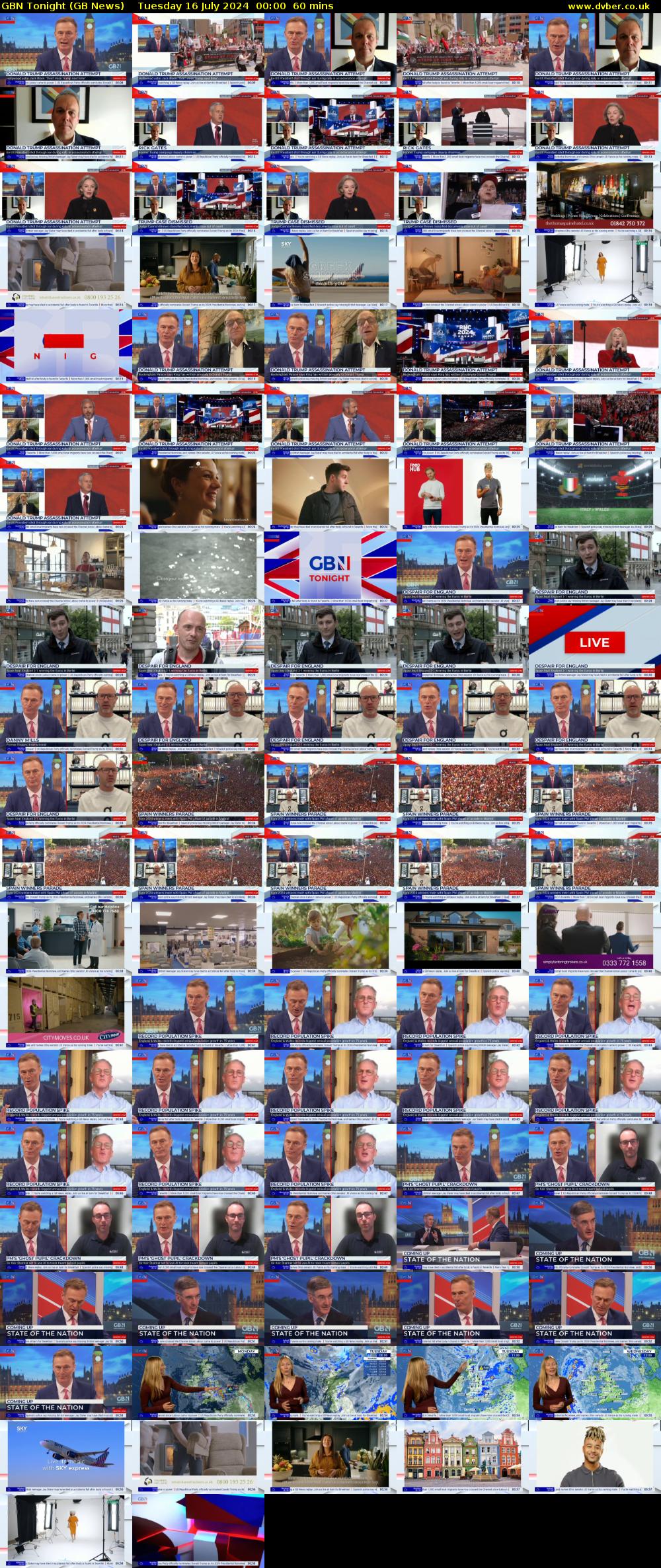 GBN Tonight (GB News) Tuesday 16 July 2024 00:00 - 01:00