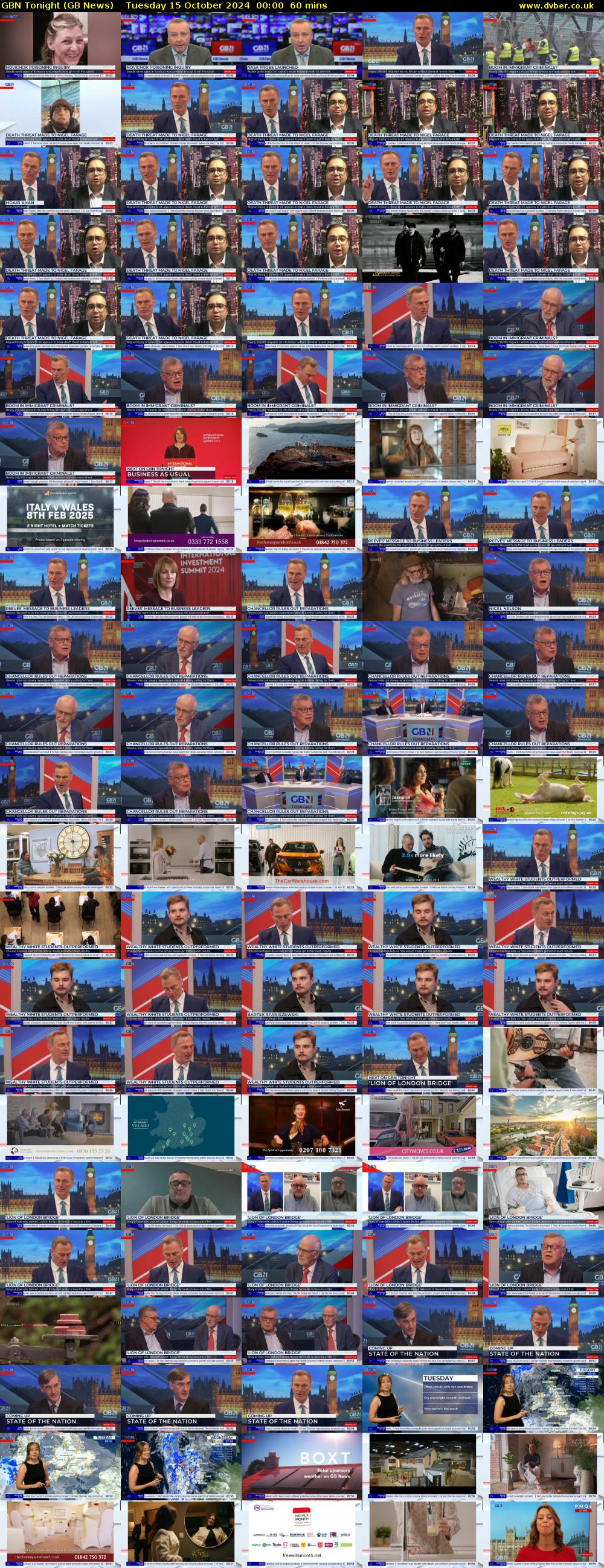 GBN Tonight (GB News) Tuesday 15 October 2024 00:00 - 01:00