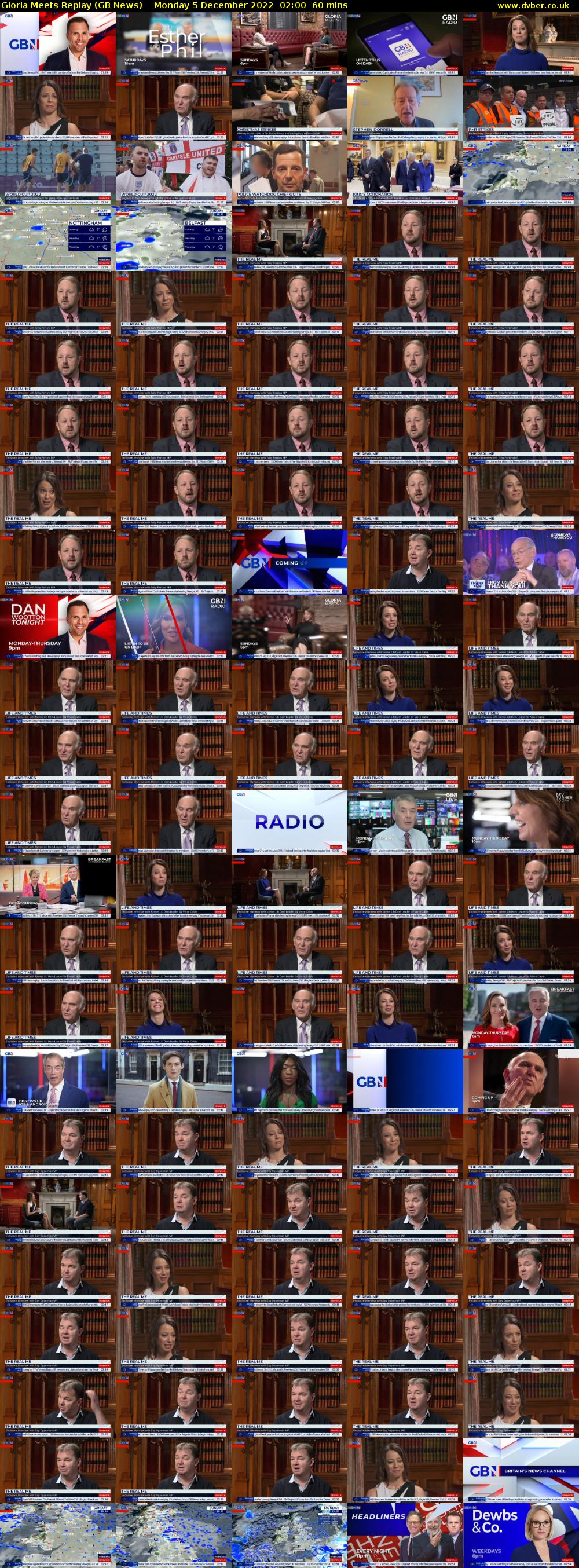 Gloria Meets Replay (GB News) Monday 5 December 2022 02:00 - 03:00