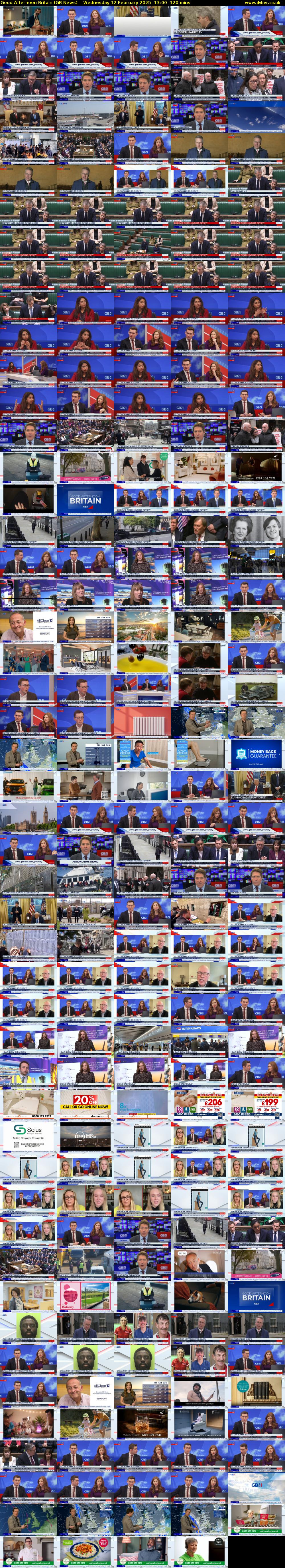 Good Afternoon Britain (GB News) Wednesday 12 February 2025 13:00 - 15:00