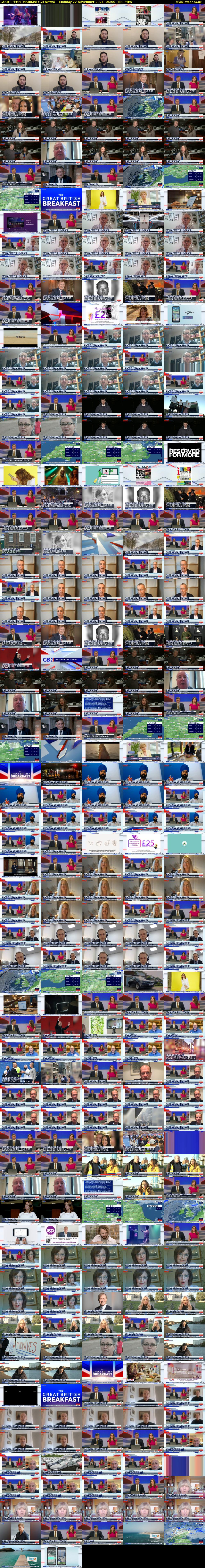 Great British Breakfast (GB News) Monday 22 November 2021 06:00 - 09:00