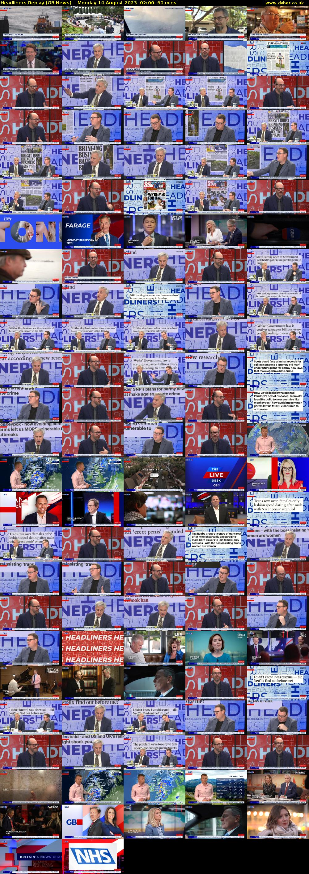 Headliners Replay (GB News) Monday 14 August 2023 02:00 - 03:00