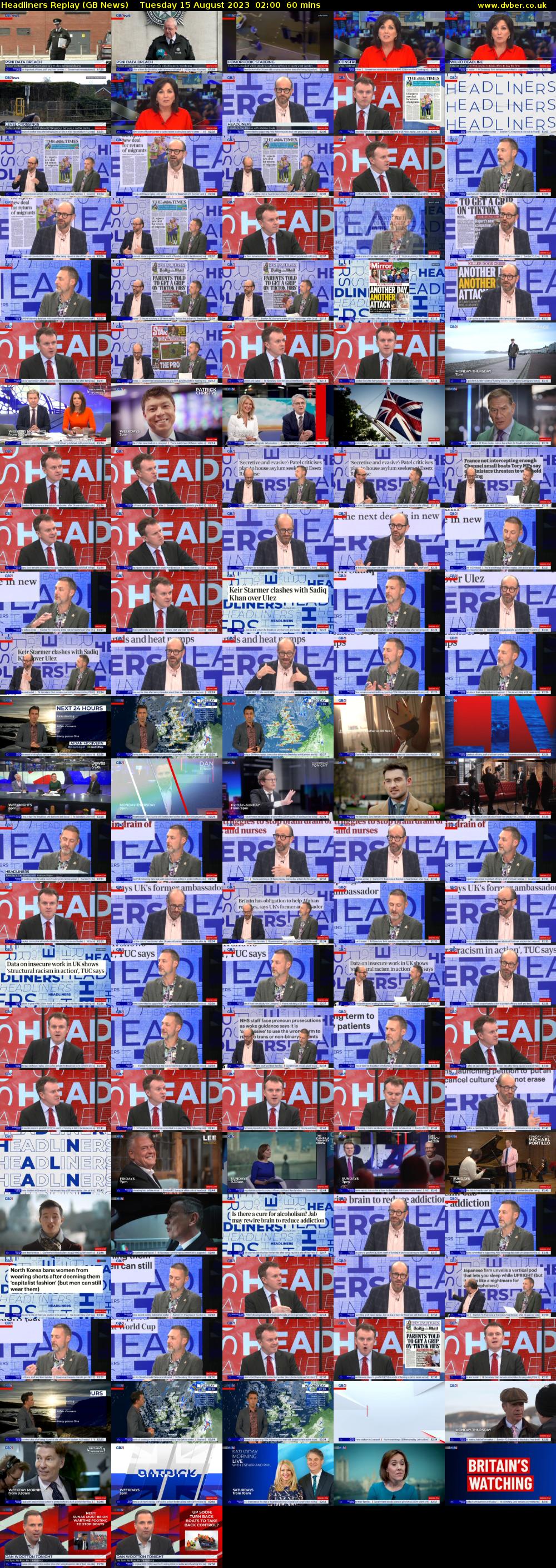 Headliners Replay (GB News) Tuesday 15 August 2023 02:00 - 03:00