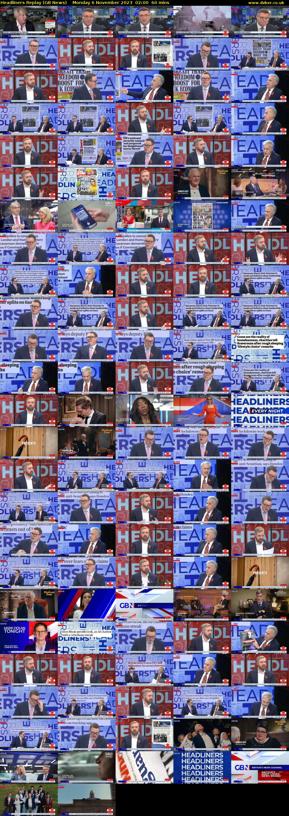 Headliners Replay (GB News) Monday 6 November 2023 02:00 - 03:00