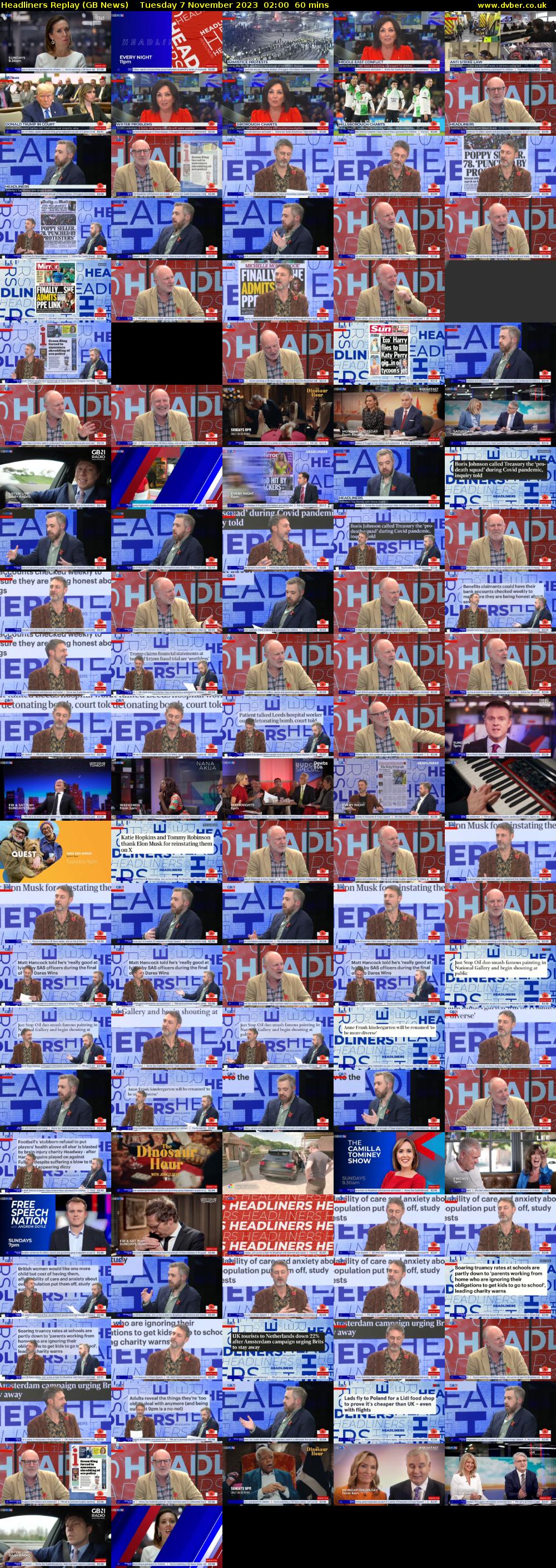 Headliners Replay (GB News) Tuesday 7 November 2023 02:00 - 03:00