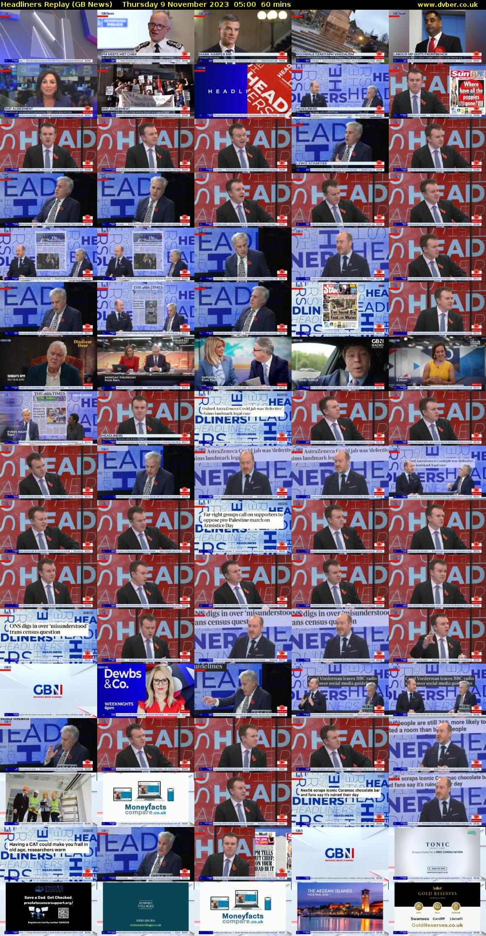 Headliners Replay (GB News) Thursday 9 November 2023 05:00 - 06:00