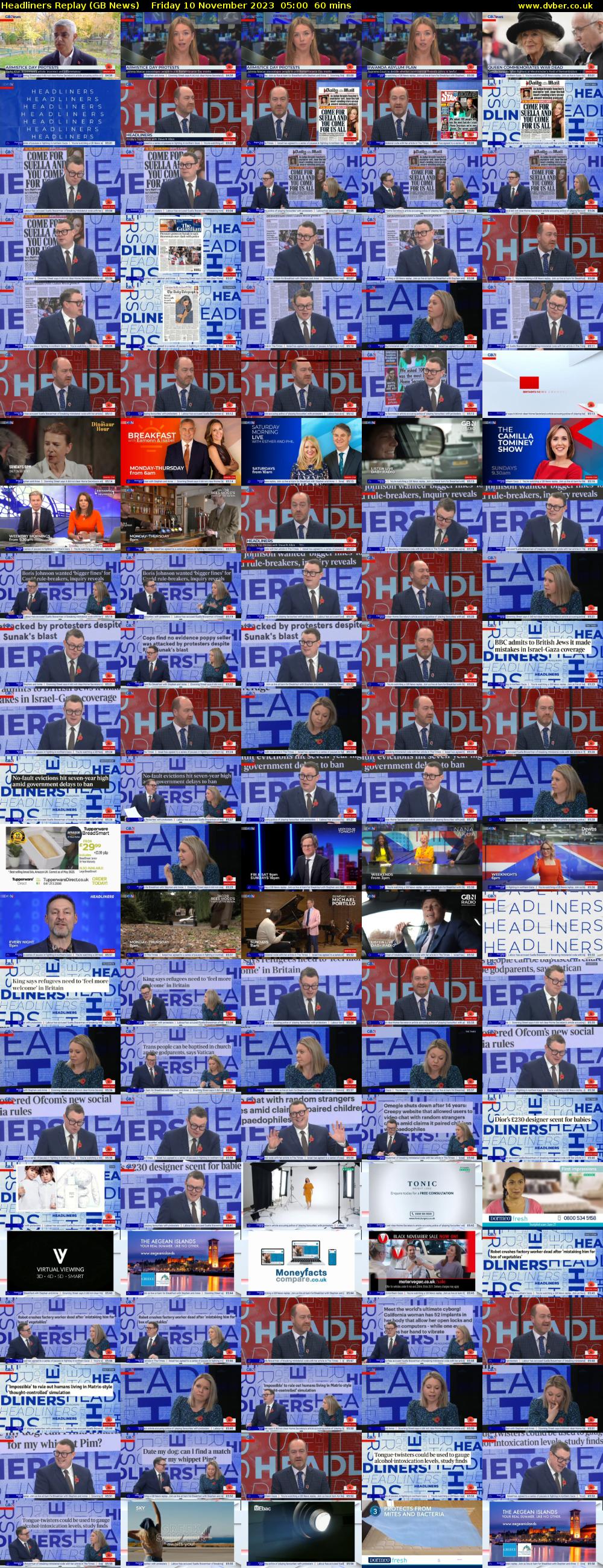 Headliners Replay (GB News) Friday 10 November 2023 05:00 - 06:00