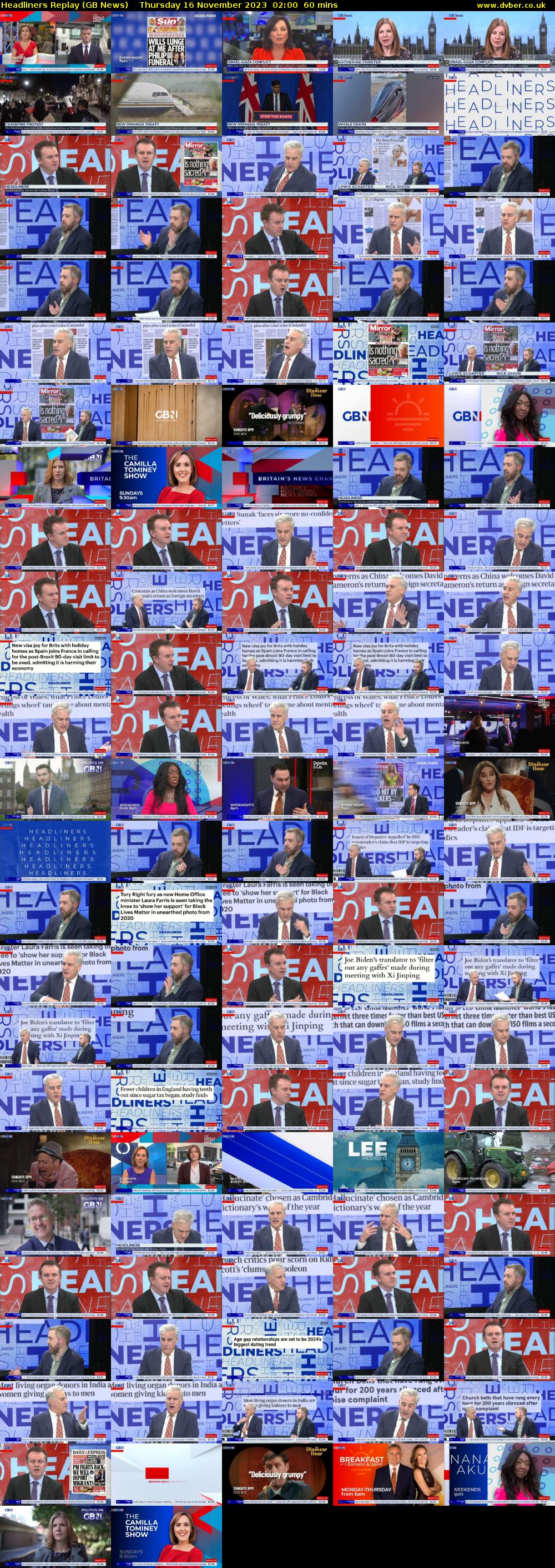 Headliners Replay (GB News) Thursday 16 November 2023 02:00 - 03:00