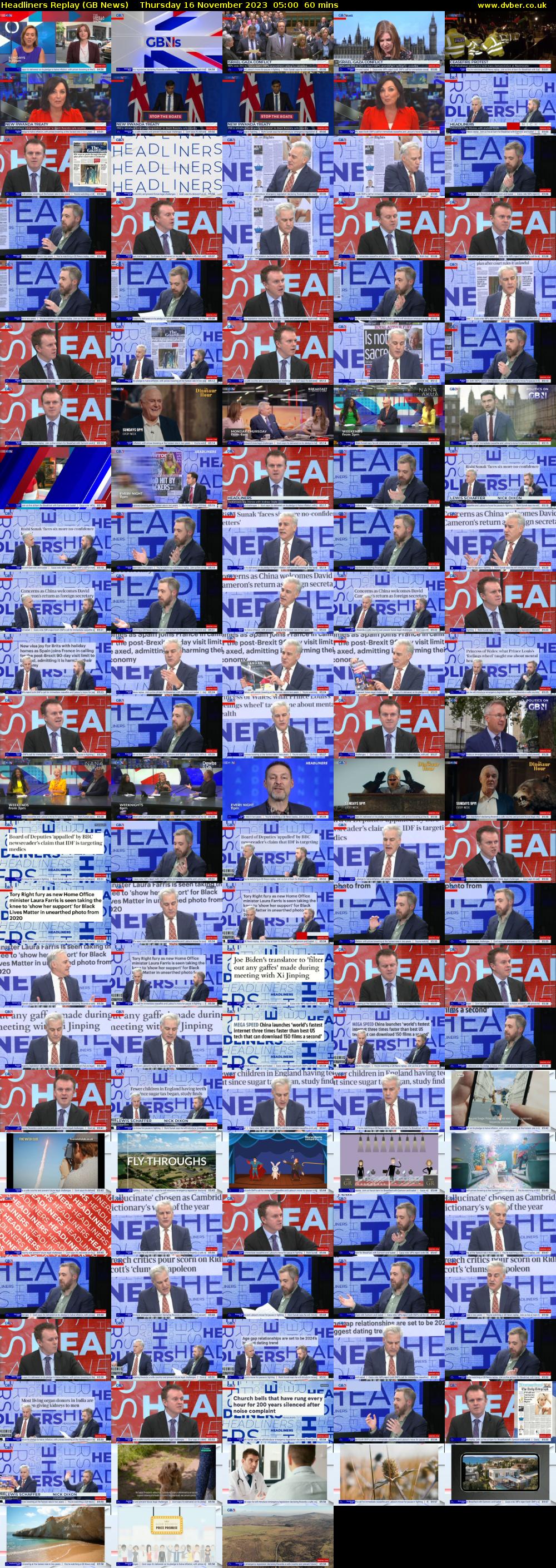 Headliners Replay (GB News) Thursday 16 November 2023 05:00 - 06:00