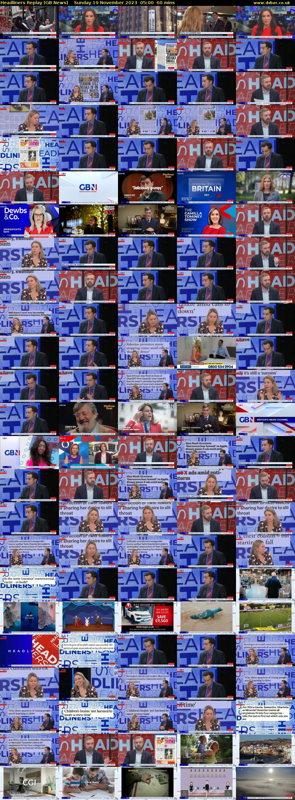 Headliners Replay (GB News) Sunday 19 November 2023 05:00 - 06:00