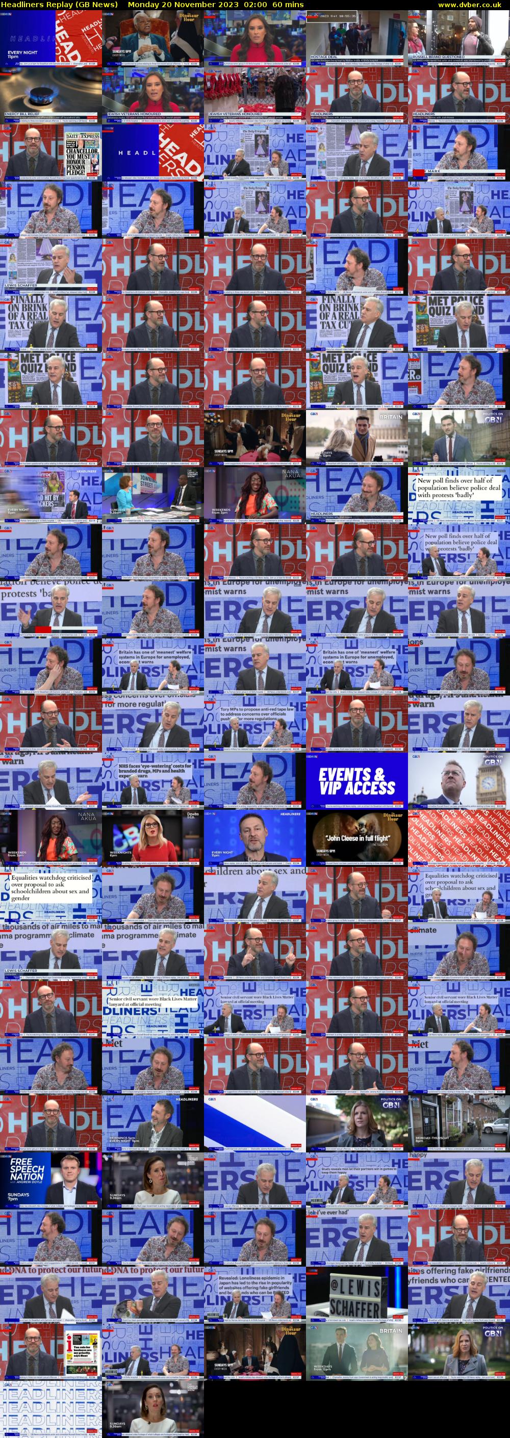 Headliners Replay (GB News) Monday 20 November 2023 02:00 - 03:00