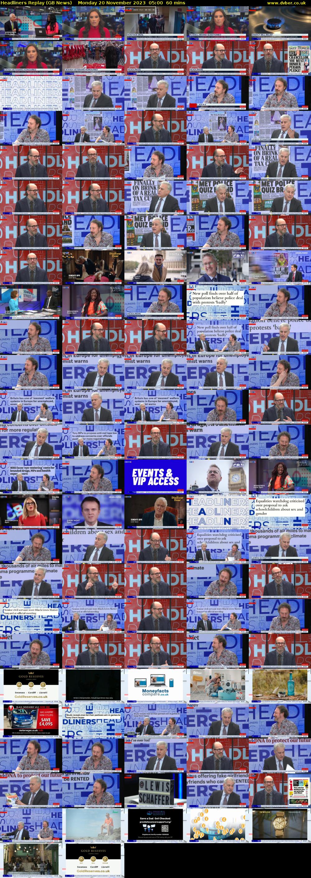 Headliners Replay (GB News) Monday 20 November 2023 05:00 - 06:00