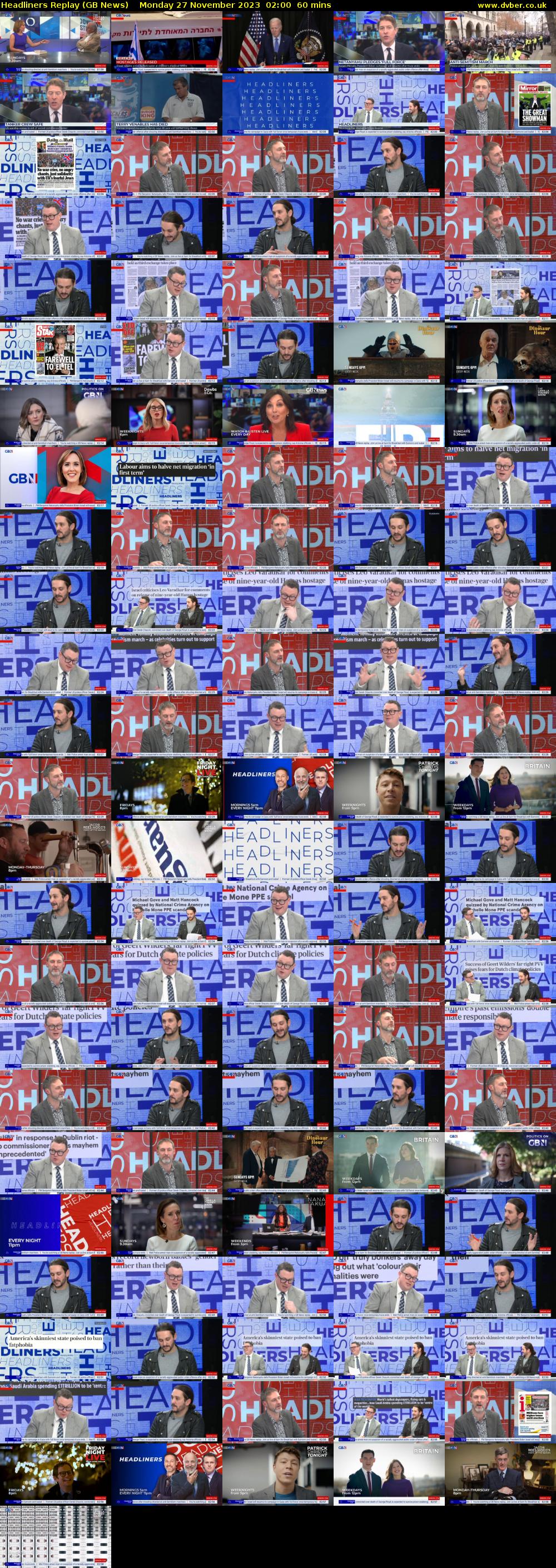 Headliners Replay (GB News) Monday 27 November 2023 02:00 - 03:00