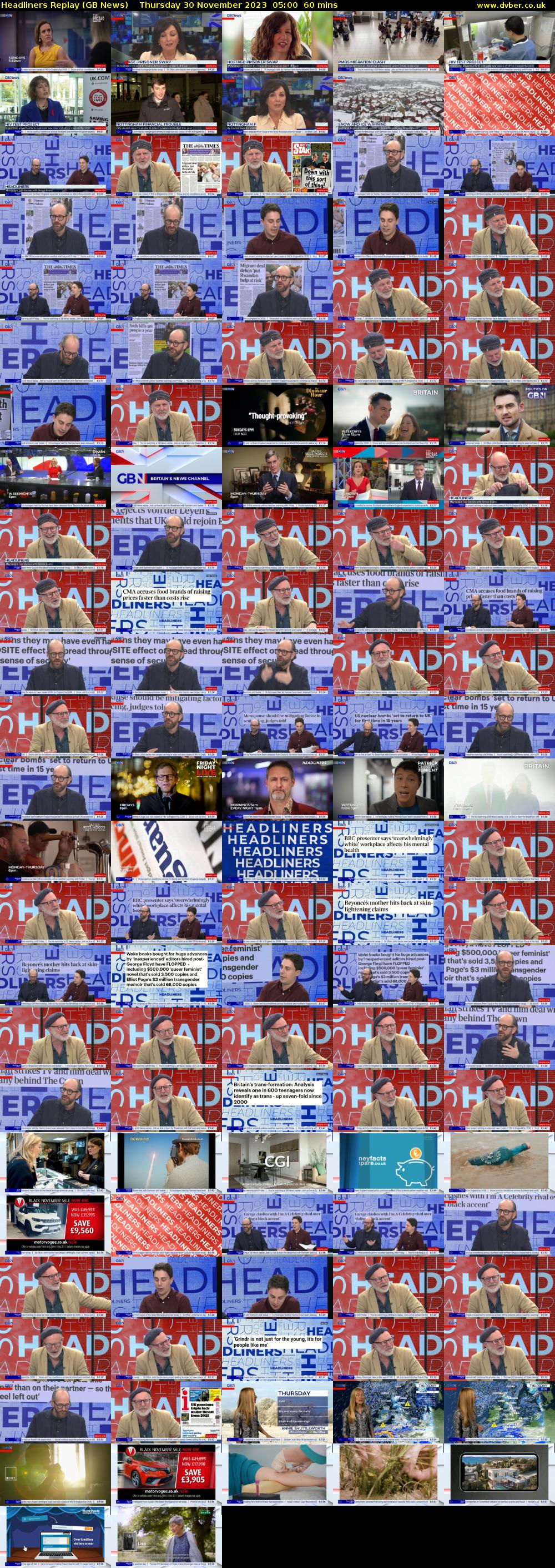 Headliners Replay (GB News) Thursday 30 November 2023 05:00 - 06:00