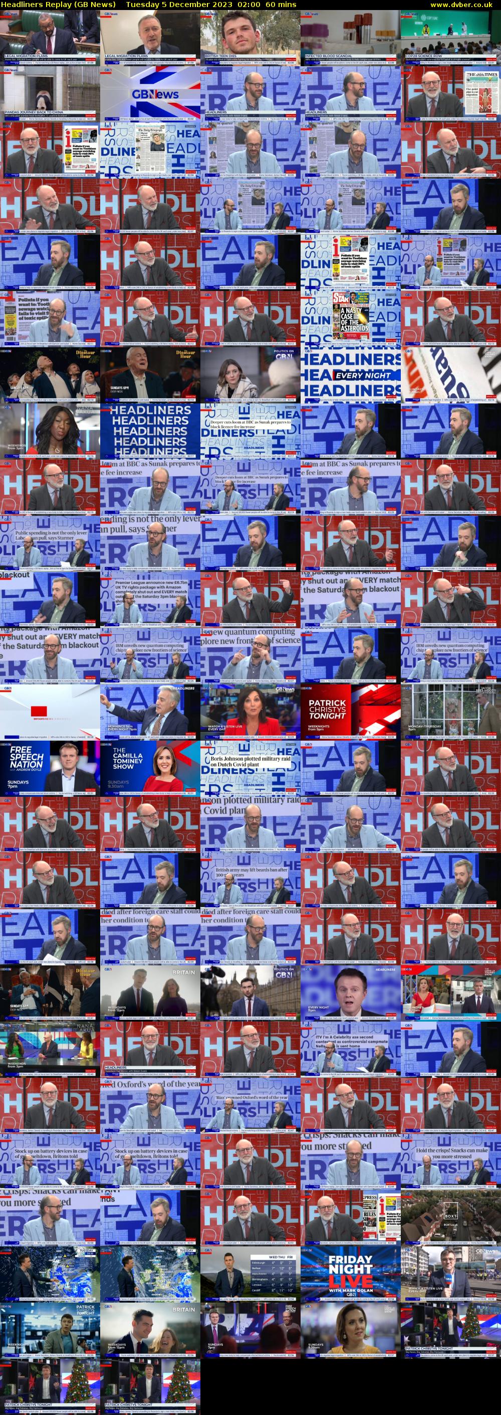 Headliners Replay (GB News) Tuesday 5 December 2023 02:00 - 03:00