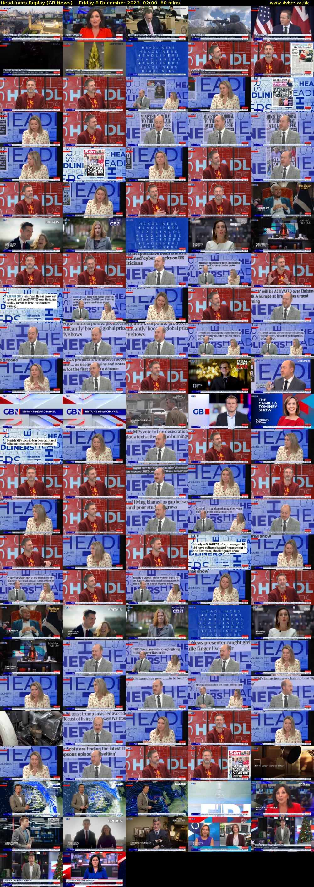 Headliners Replay (GB News) Friday 8 December 2023 02:00 - 03:00