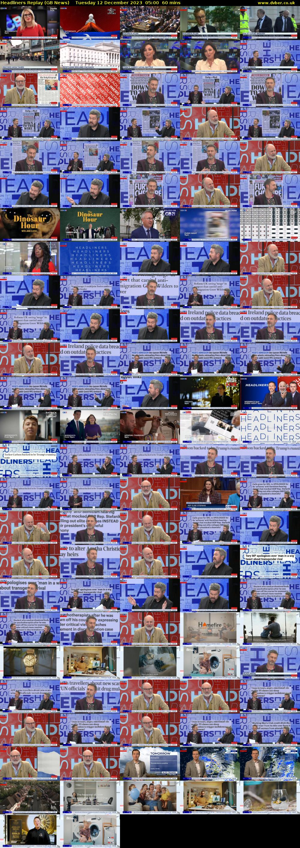 Headliners Replay (GB News) Tuesday 12 December 2023 05:00 - 06:00